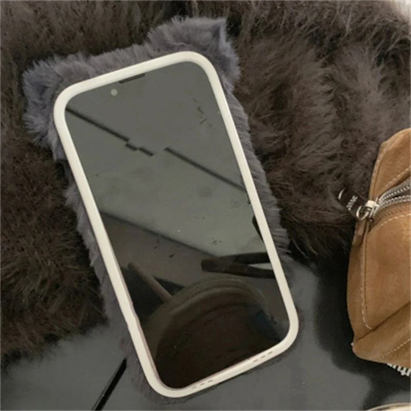 Lucif Cat Plush iPhone Case - Cute Protective Cover