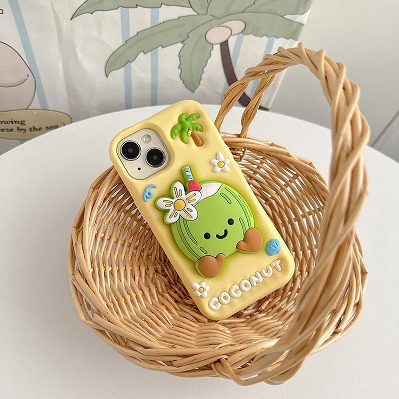 Fresh Coconut 3D iPhone Case - Cute Protective Cover