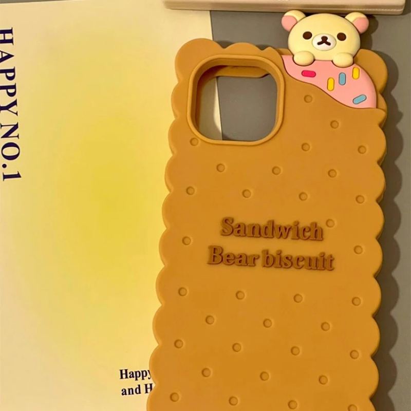 Biscuit Bear iPhone Case - Cute Protective Cover