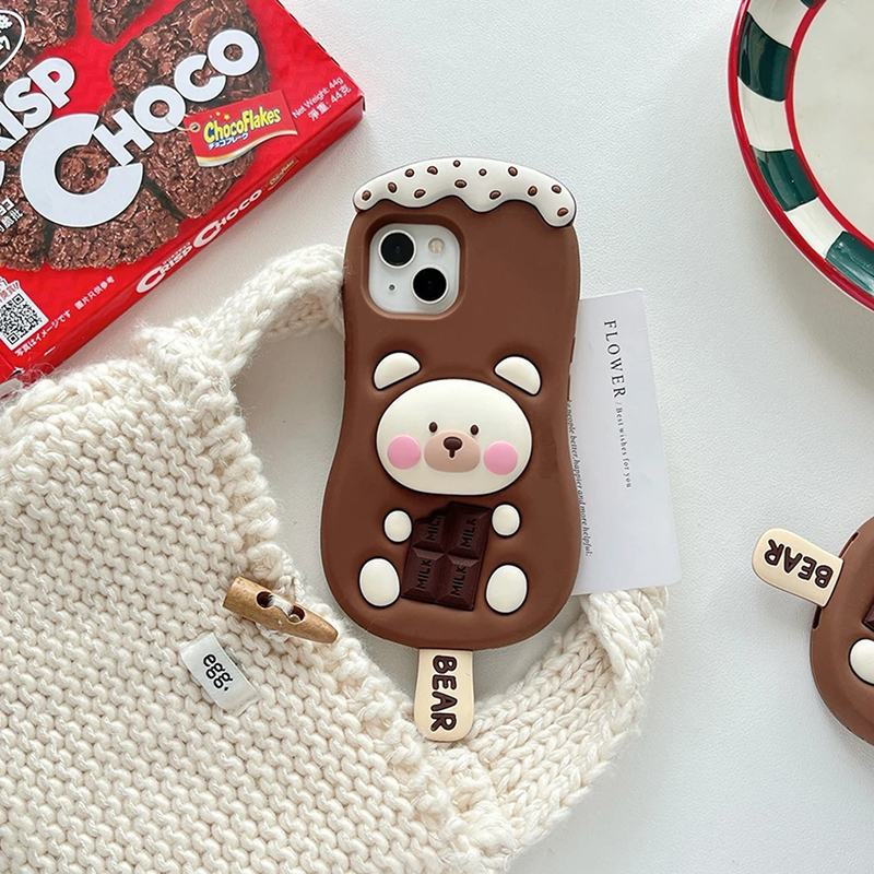 Chocolate Ice Cream iPhone Case - Cute Protective Cover