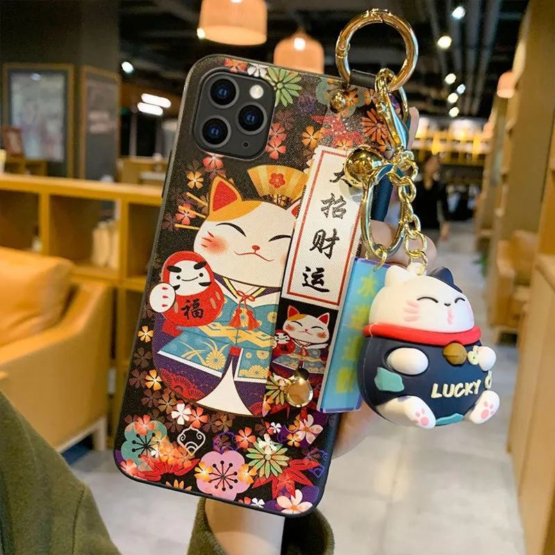 Japanese Cat iPhone Case - Cute Protective Cover
