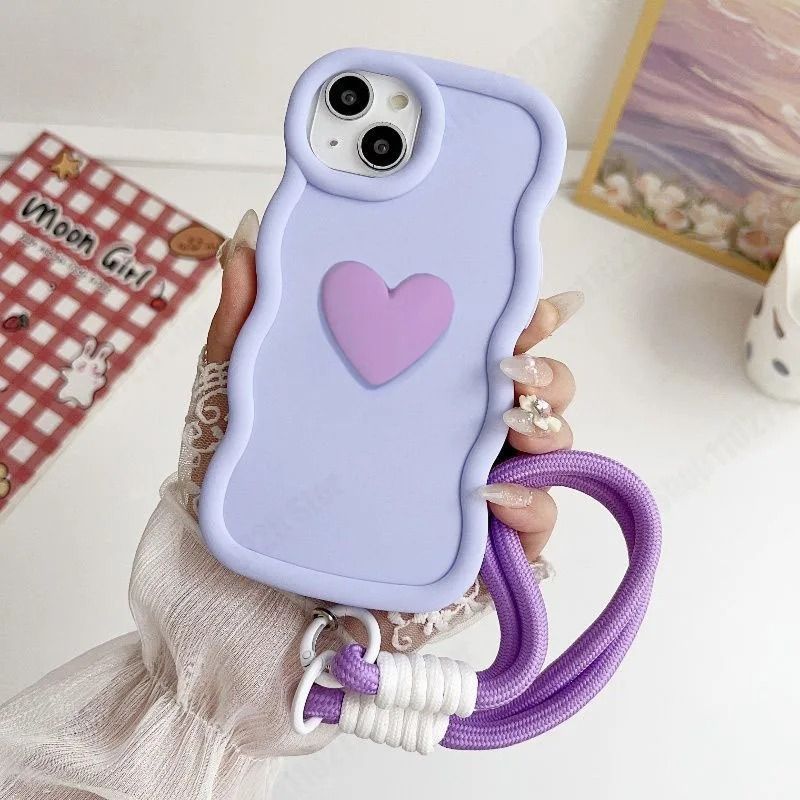 Wavy Heart iPhone Case - Cute Protective Cover