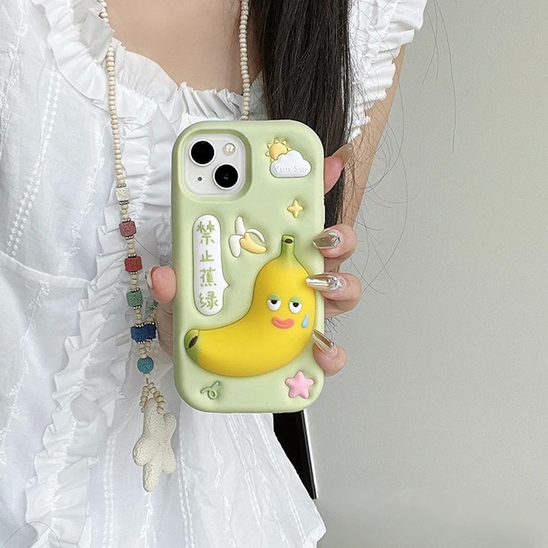 Banana Fruit 3D iPhone Case - Cute Protective Cover