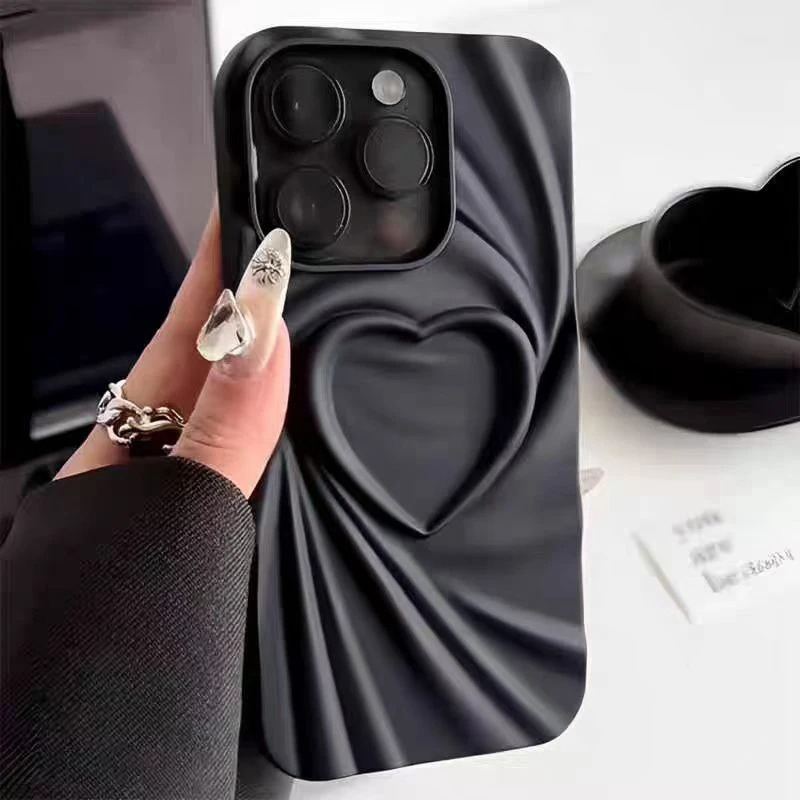 Matte Heart iPhone Case - Cute Protective Cover
