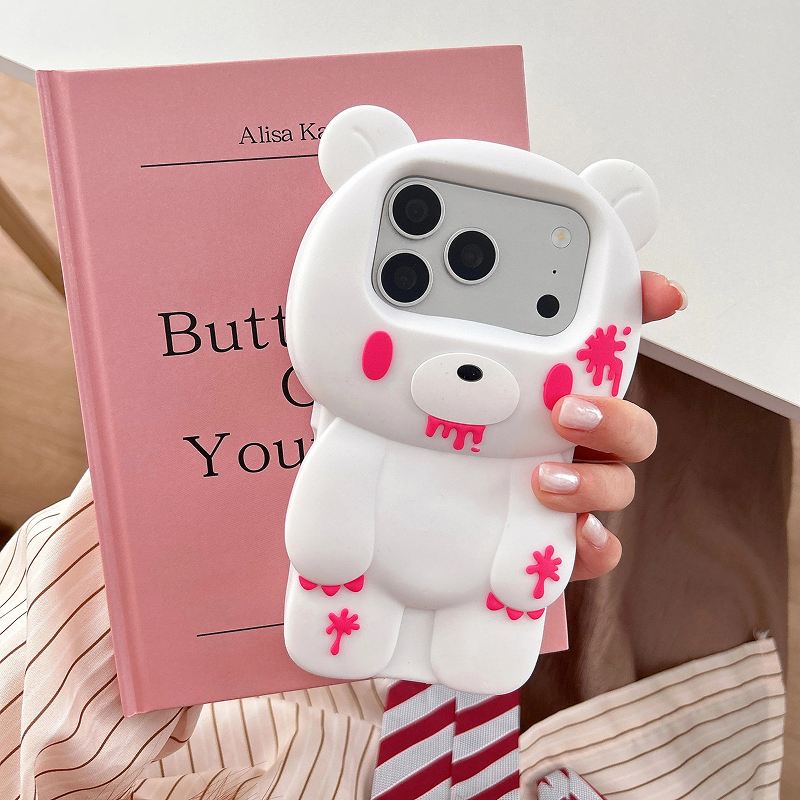 Bloody Teddy Bear iPhone Case - Cute Protective Cover