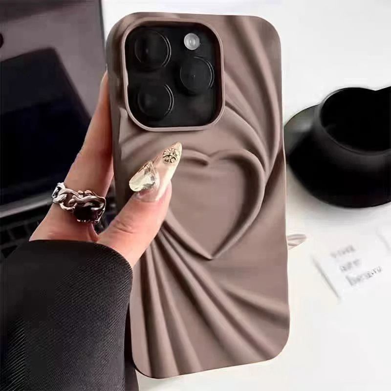 Matte Heart iPhone Case - Cute Protective Cover